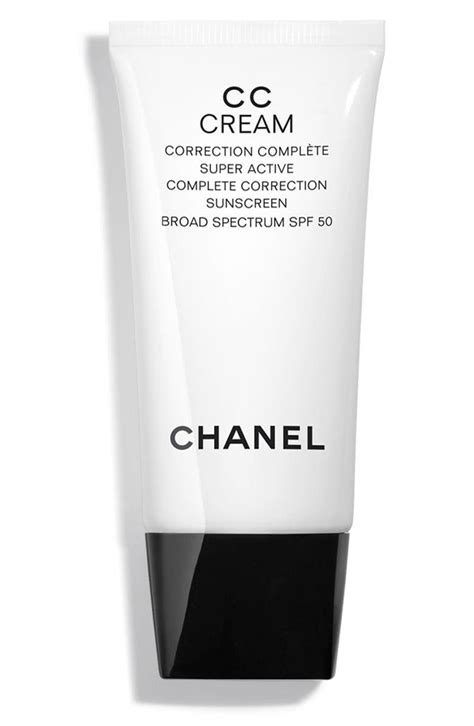 chanel cc cream correction complète spf50|tinted sunscreen by chanel.